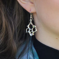 Sculpted By Time Drop Earrings with Moonstone by Sheila Fleet Jewellery