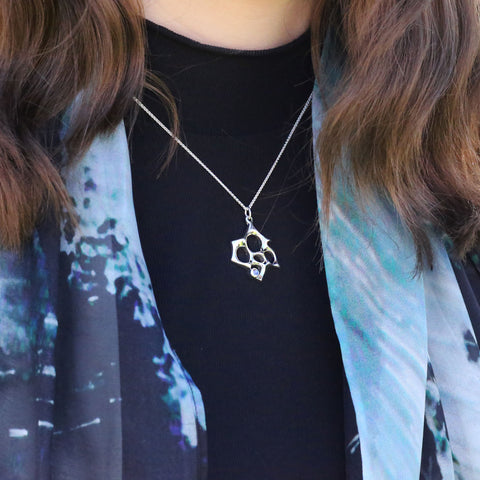 Sculpted By Time Small Pendant with Moonstone