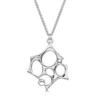 Sculpted By Time Pendant with Moonstone by Sheila Fleet Jewellery