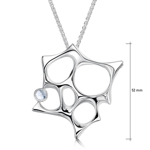 Sculpted By Time Occasion Pendant with Moonstone by Sheila Fleet Jewellery