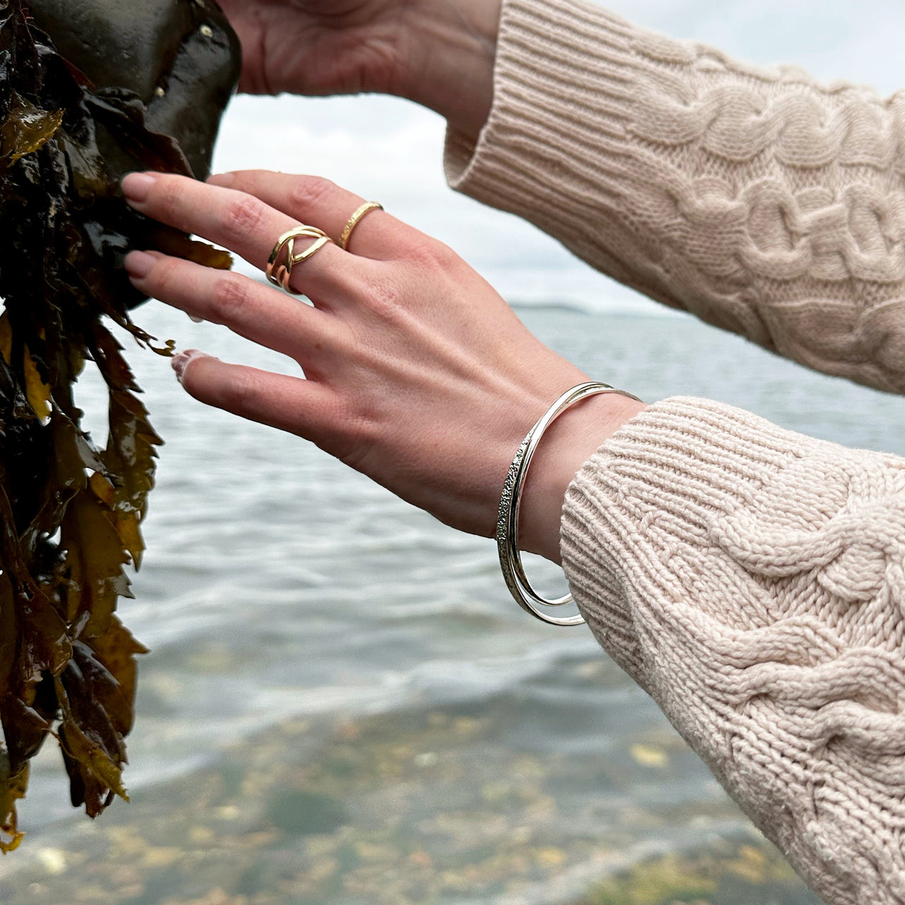 Matrix Embrace Bangle in Sterling Silver – Sheila Fleet Jewellery
