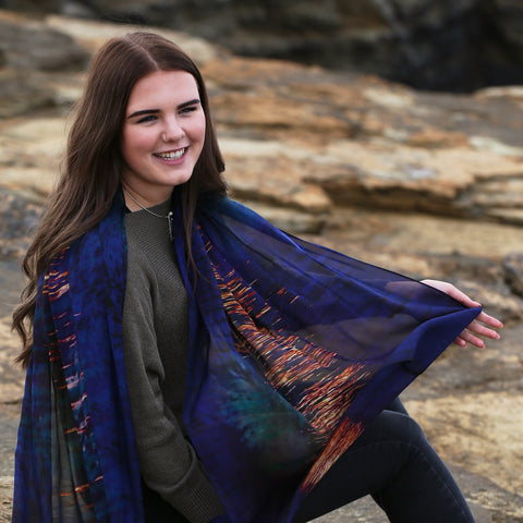 Moonlight Silk Scarf by Sheila Fleet & Kirsteen Stewart
