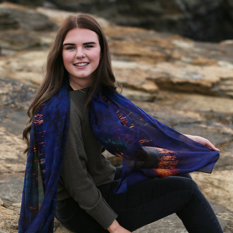 Moonlight Silk Scarf by Sheila Fleet & Kirsteen Stewart