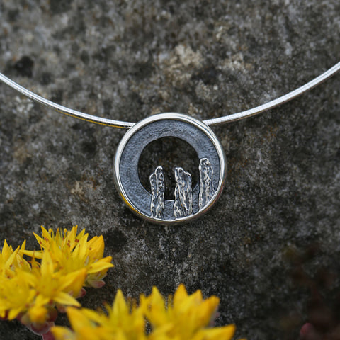 Orkney Spirit Necklace in Oxidised Sterling Silver by Sheila Fleet Jewellery