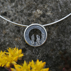 Orkney Spirit Necklace in Oxidised Sterling Silver by Sheila Fleet Jewellery