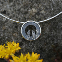 Orkney Spirit Necklace in Oxidised Sterling Silver by Sheila Fleet Jewellery