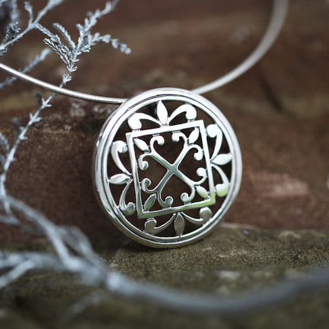 Cathedral ‘St Magnus I’ Dress Necklace in Sterling Silver by Sheila Fleet Jewellery