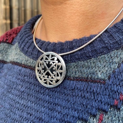 Cathedral ‘St Magnus I’ Dress Necklace in Sterling Silver by Sheila Fleet Jewellery