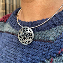 Cathedral ‘St Magnus I’ Dress Necklace in Sterling Silver by Sheila Fleet Jewellery