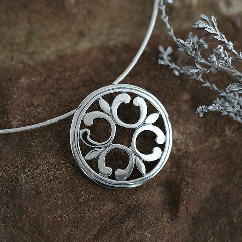 Cathedral ‘St Magnus II’ Dress Necklace in Sterling Silver by Sheila Fleet Jewellery