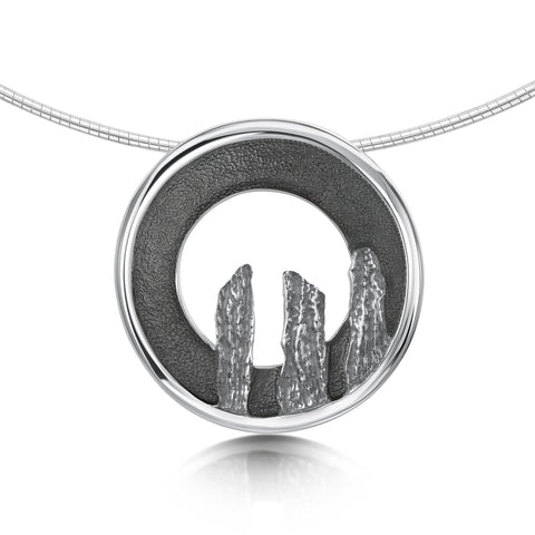 Orkney Spirit Dress Necklace in Oxidised Sterling Silver by Sheila Fleet Jewellery