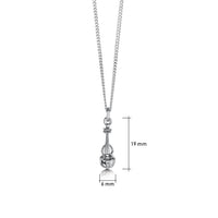 Petite Fiddle Pendant in silver by Sheila Fleet Jewellry