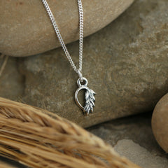 Harvest Petite Charm Pendant in Oxidised Sterling Silver by Sheila Fleet Jewellery