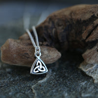 Book of Kells Trinity Knot Small Pendant in Sterling Silver by Sheila Fleet Jewellery