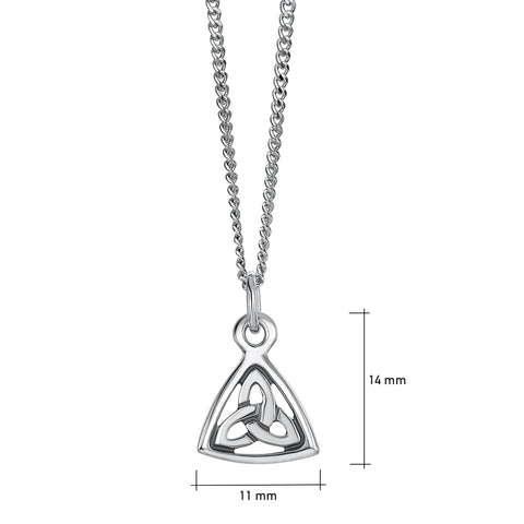 Book of Kells Trinity Knot Small Pendant in sterling silver by Sheila Fleet Jewellery