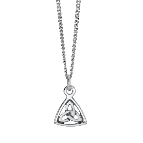Book of Kells Trinity Knot Small Pendant in sterling silver by Sheila Fleet Jewellery