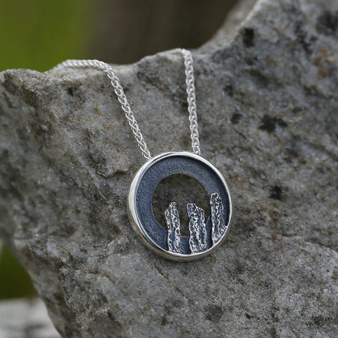 Orkney Spirit Pendant in Oxidised Sterling Silver by Sheila Fleet Jewellery