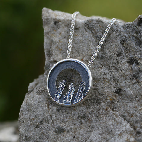 Orkney Spirit Pendant in Oxidised Sterling Silver by Sheila Fleet Jewellery