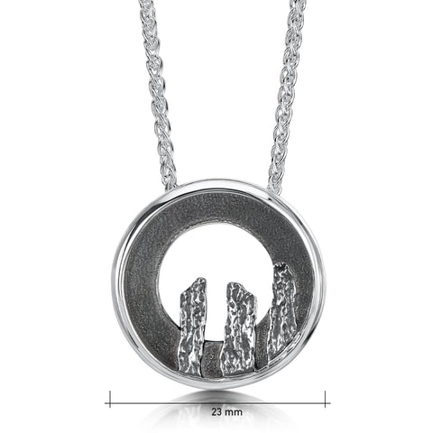 Orkney Spirit Pendant in Oxidised Sterling Silver by Sheila Fleet Jewellery