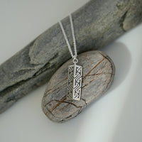 Key Pattern Pendant in Sterling Silver by Sheila Fleet Jewellery