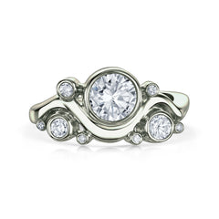 Super Cosmos Diamond Ring in Platinum by Sheila Fleet Jewellery