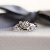 Cosmos Galaxy 9-diamond Ring in Platinum by Sheila Fleet Jewellery