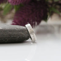 Ogham Ring in Platinum with Diamonds by Sheila Fleet Jewellery