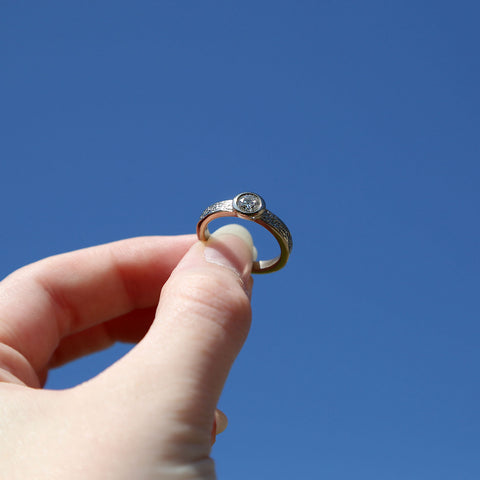 Matrix 0.40ct Diamond Ring in Platinum by Sheila Fleet Jewellery