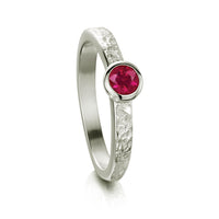 Matrix Ruby Ring in Platinum by Sheila Fleet Jewellery
