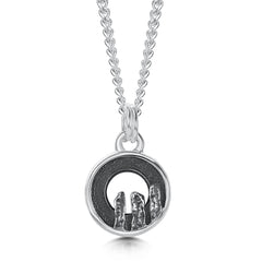 Orkney Spirit Small Pendant in Oxidised Sterling Silver by Sheila Fleet Jewellery