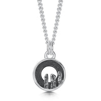 Orkney Spirit Small Pendant in Oxidised Sterling Silver by Sheila Fleet Jewellery