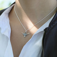 Highland Cow Pendant in Oxidised Sterling Silver by Sheila Fleet Jewellery