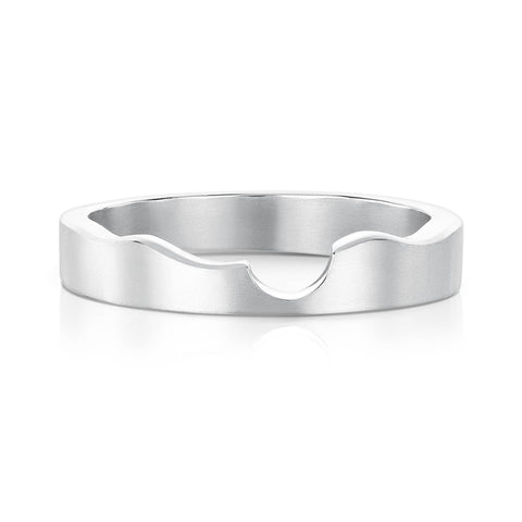River Ripples Wedding Band in Sterling Silver (R089) by Sheila Fleet Jewellery