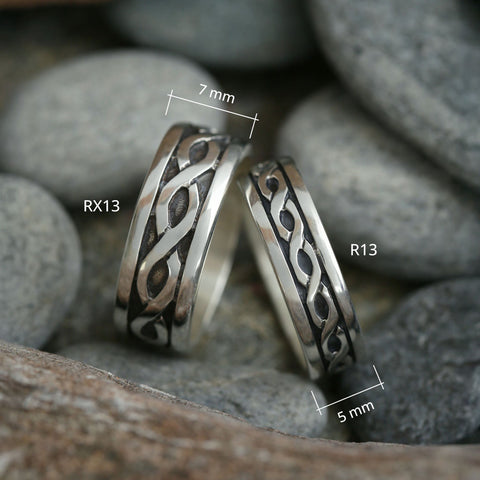 Pierowall Twist Celtic Ring in Sterling Silver by Sheila Fleet Jewellery