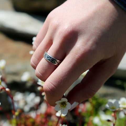Pierowall Twist Celtic Ring in Sterling Silver by Sheila Fleet Jewellery