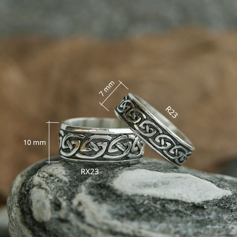 Celtic Knotwork Ring in Sterling Silver by Sheila Fleet Jewellery