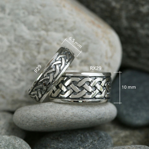 Book of Kells Dress Ring in Sterling Silver by Sheila Fleet Jewellery