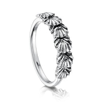Scallop 6-shell Ring in Sterling Silver by Sheila Fleet Jewellery
