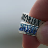 Runic Dress Ring in Skaill Enamel by Sheila Fleet Jewellery