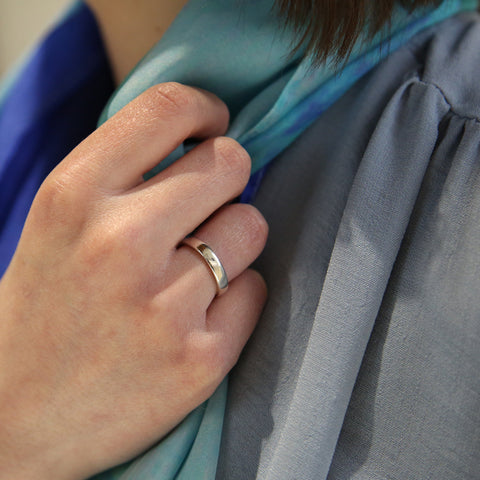 Cosmos Constellation Plain Band in Sterling Silver by Sheila Fleet Jewellery