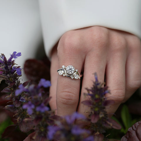 Super Cosmos Cubic Zirconia Ring in Sterling Silver by Sheila Fleet Jewellery