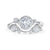 Super Cosmos Cubic Zirconia Ring in Sterling Silver by Sheila Fleet Jewellery