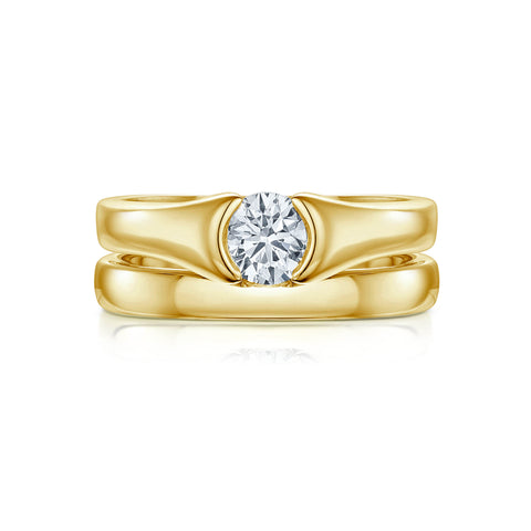 Venus 0.50ct Solitaire Diamond Ring Set in 9ct Yellow Gold
