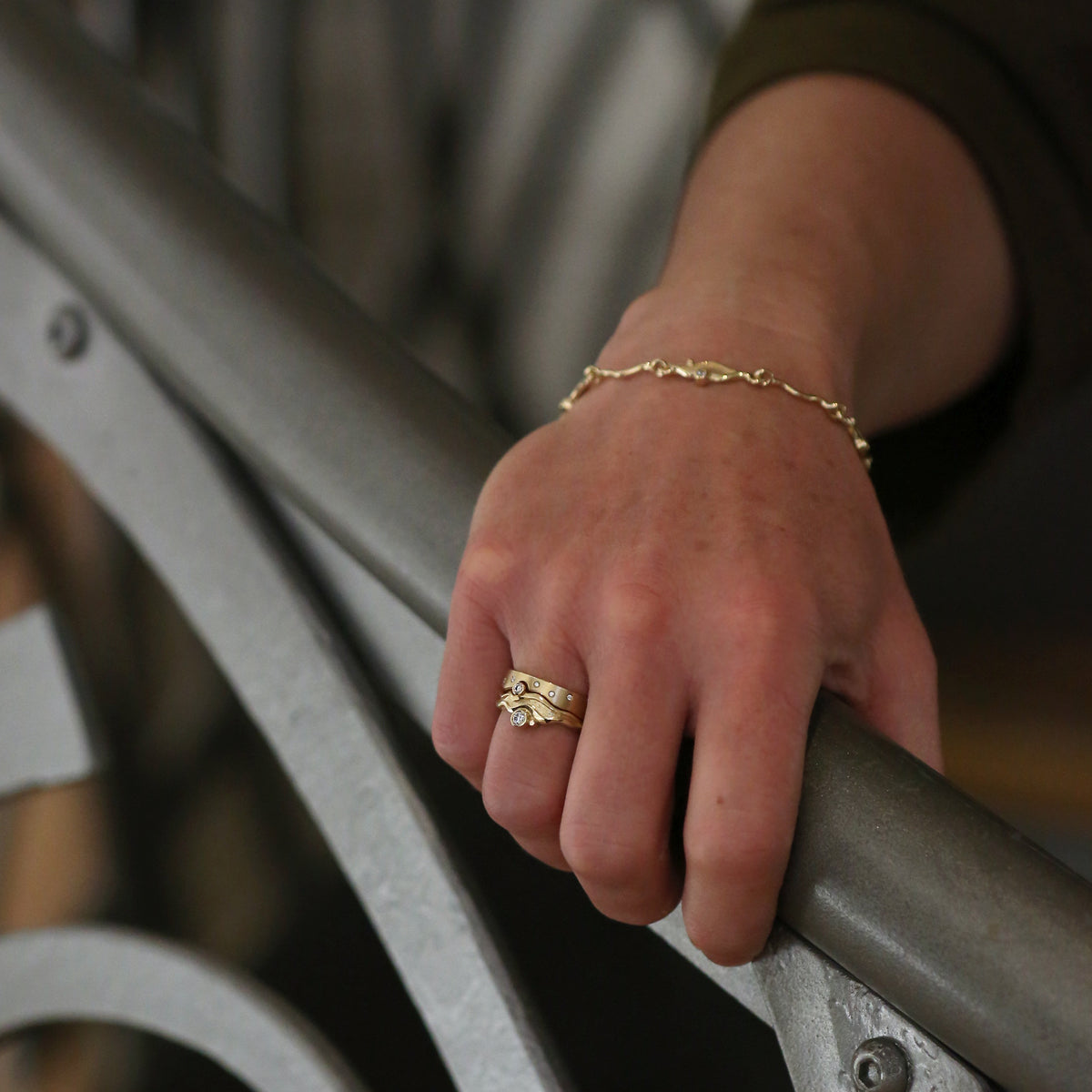 River Set Rings Diamond River Ripples Ring Set in 9ct Yellow Gold – Sheila Fleet Jewellery