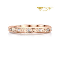 Matrix 12-Diamond Band in 18ct Rose Scottish Gold by Sheila Fleet Jewellery