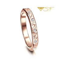 Matrix 12-Diamond Band in 18ct Rose Scottish Gold by Sheila Fleet Jewellery