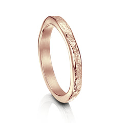 Matrix 3mm Band in 18ct Rose Scottish Gold by Sheila Fleet Jewellery