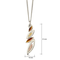 Seasons Autumn Enamel Small Pendant in 18ct Scottish Gold by Sheila Fleet Jewellery