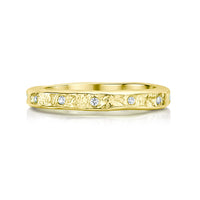 Matrix 12-Diamond Band in 18ct Yellow Scottish Gold by Sheila Fleet Jewellery