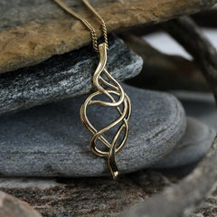 Tidal Dress Pendant in 18ct Yellow Scottish Gold by Sheila Fleet Jewellery